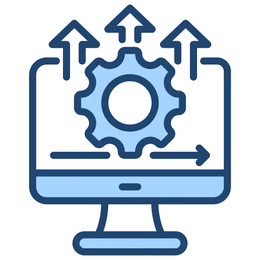 Icono de Desarrollo de software personalizado para empresas